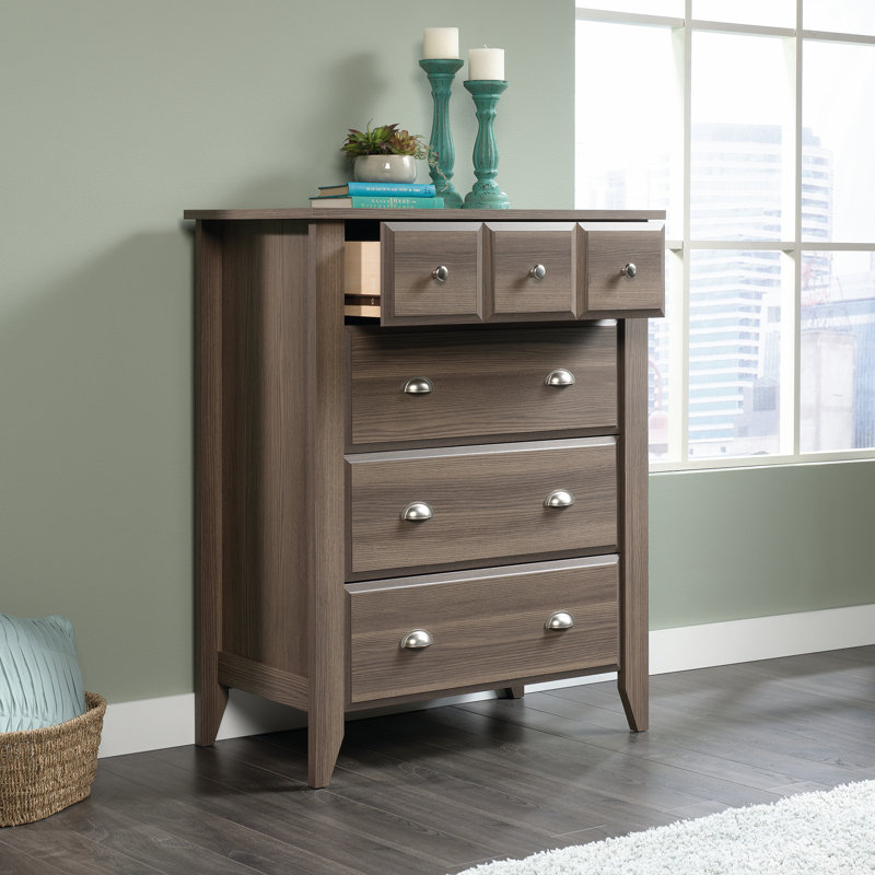 Deundray 34.75'' W 4 - Drawer Dresser, Diamond Ash
