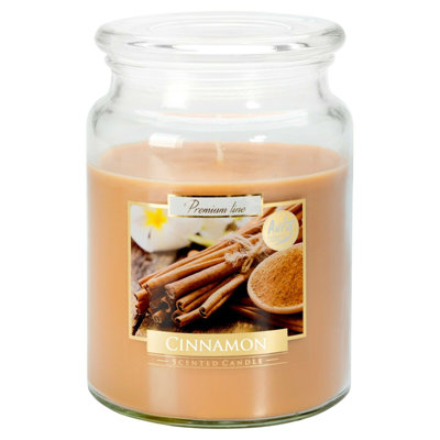 Scented Jar Candle with Glass Holder