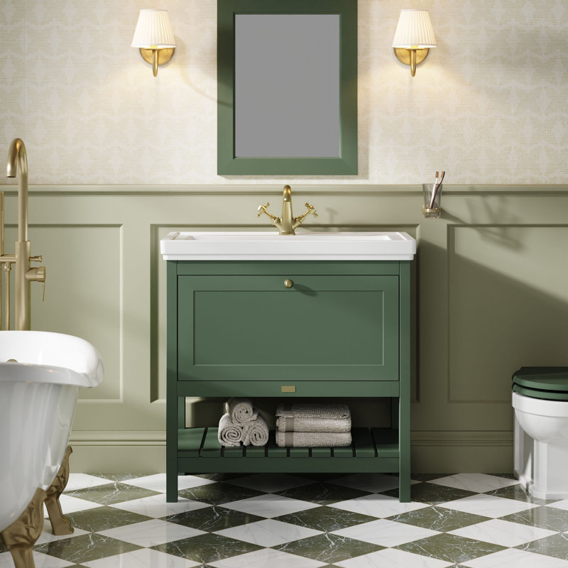 Hartleigh 830 mm Bathroom Vanity, Hunter Green