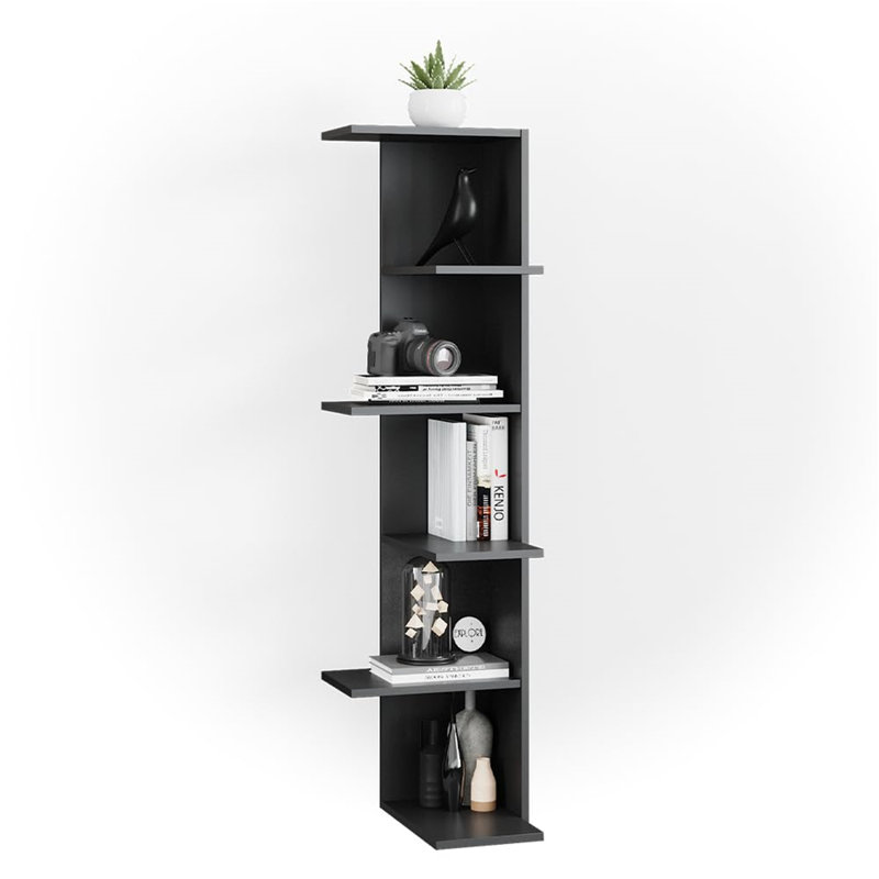 Bermang Corner Bookcase, Black