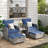 Idamarie Wicker Conversation Set with Ottoman-85514300-105270513