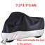 Motorcycle Cover Large Waterproof Heavy Duty For Outside Storage Snow Rain Cover L