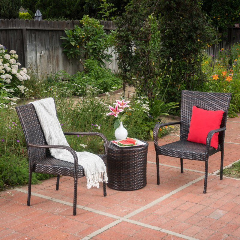 Bertillo 3 Piece Rattan Seating Group