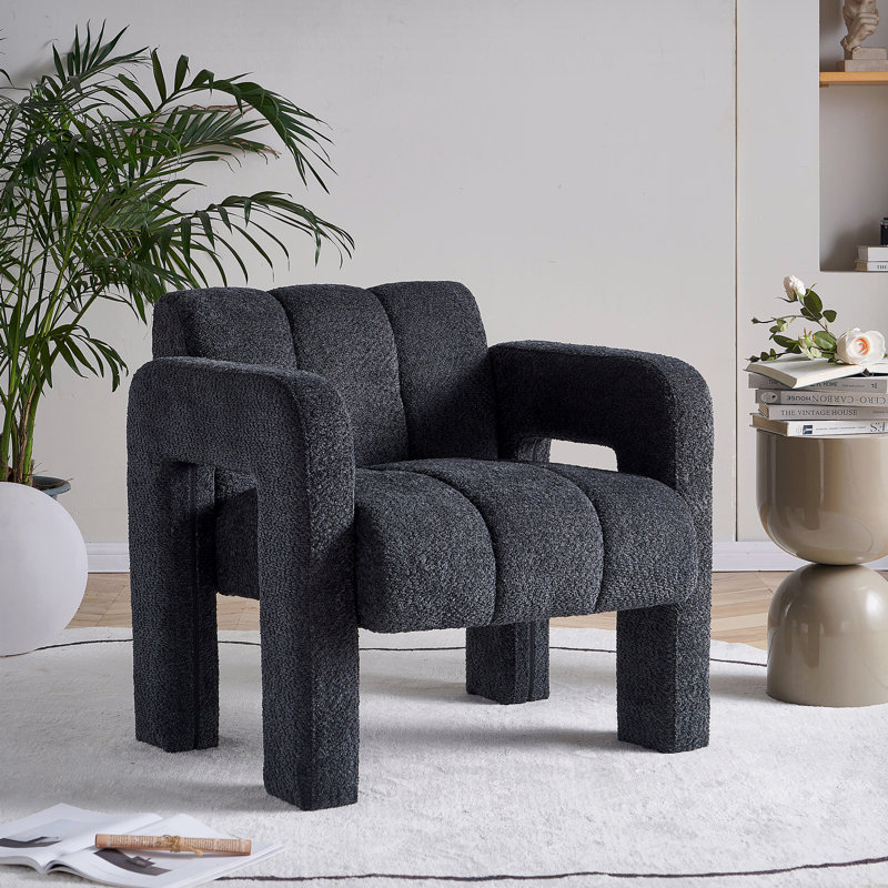Fauteuil d'appoint 31,25 po Twyla, Gris foncé