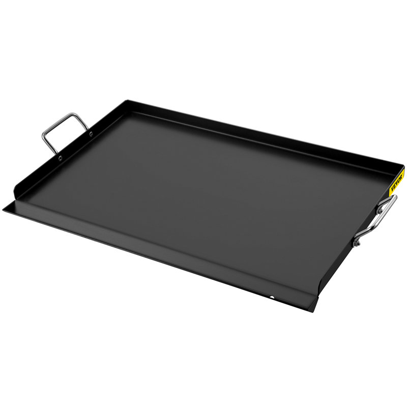 16'' Carbon Steel Griddle, Black, 24" W