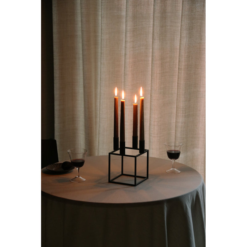 Kubus Candelabra, Black