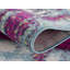 Tapis de couloir abstrait gris ivoire et magenta Comfort-1062568454