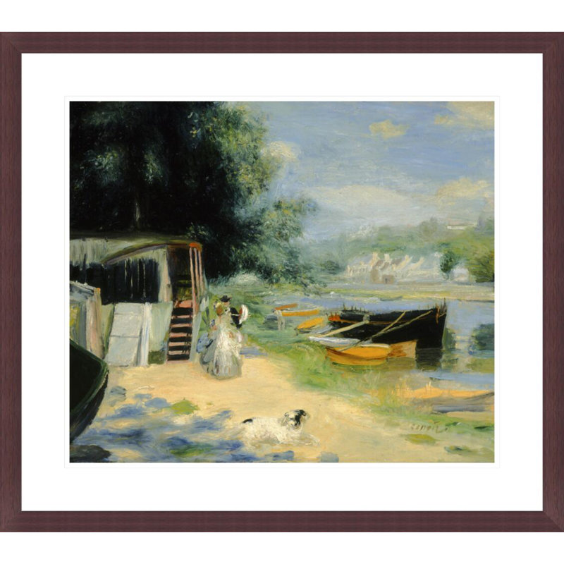«View of Bougival» par Pierre-Auguste Renoir, impression giclée encadrée, H 23,5 po x l 26,46 po