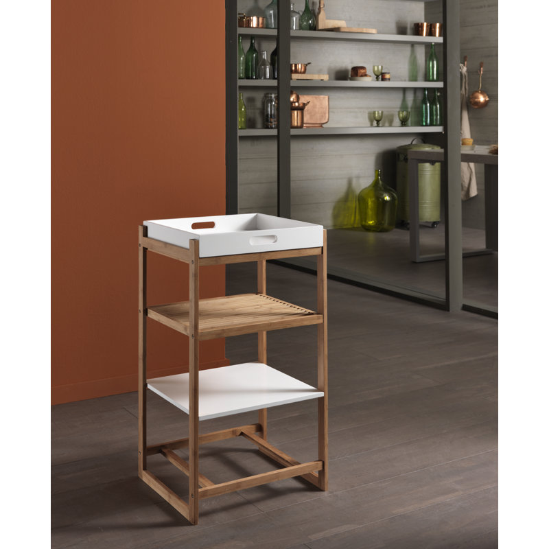 Edlira 45cm W Solid Wood Shelving Unit