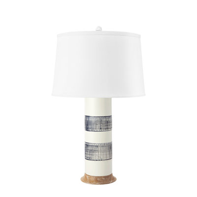 Elena Ceramic and Solid Wood Standard Lamp