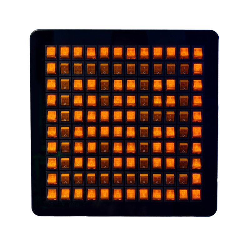 Panneau sensoriel à 120 interrupteurs DEL avec cartes de motifs, panneau acrylique lumineux pour salles de classe et salles sensorielles