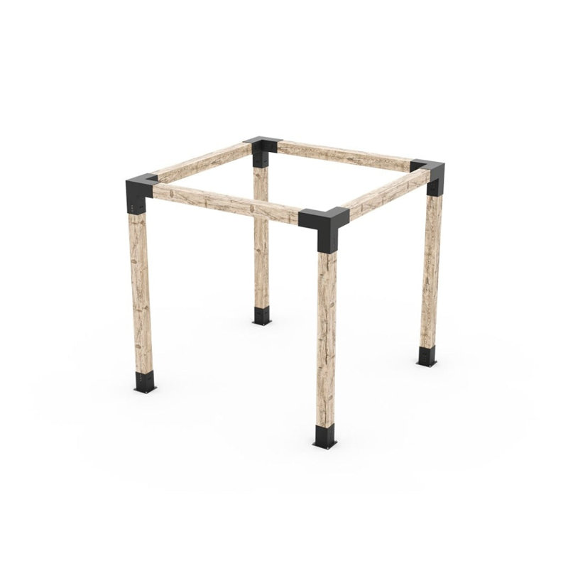 Ensemble de pergola pour poteaux en bois 6 x 6 Toja, 96" H x 72" W x 72" D