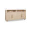 Clifford Four Door Two Shelf Sideboard In White Sand