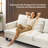 83.5" Upholstered Square Arm Suede Sofa-773577990