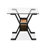 Schott Glass Top End Table