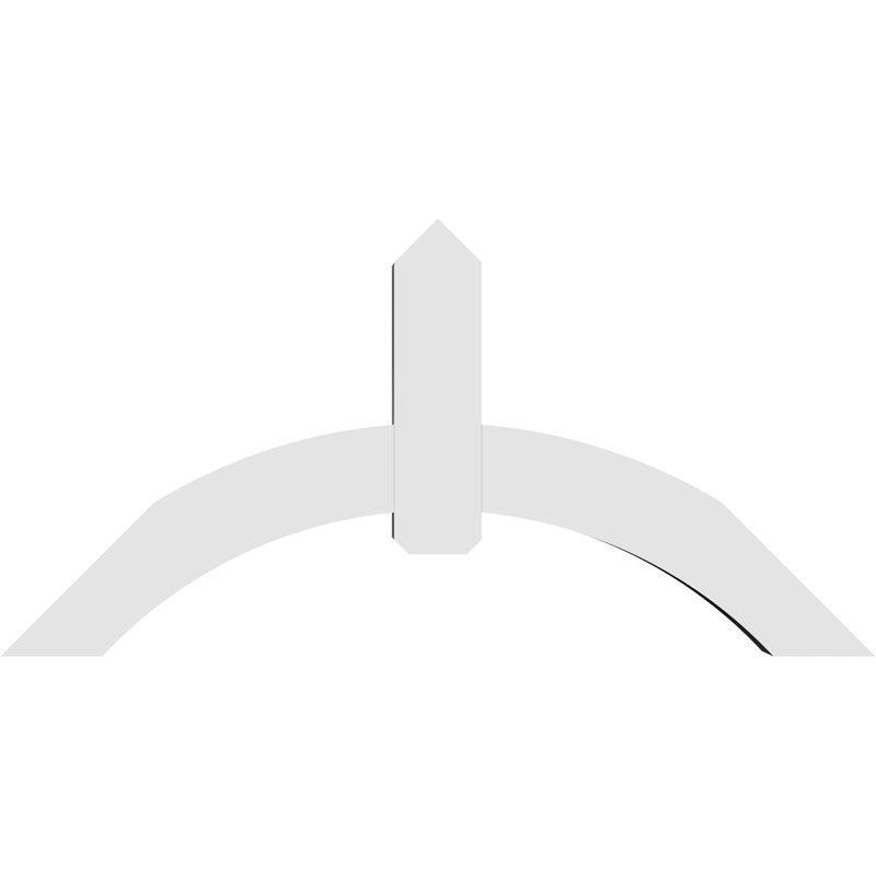 Support pour pignon en PVC Archdale, H 30 po x l 60 po (pas: 12/12), P 6 po x F 6 po