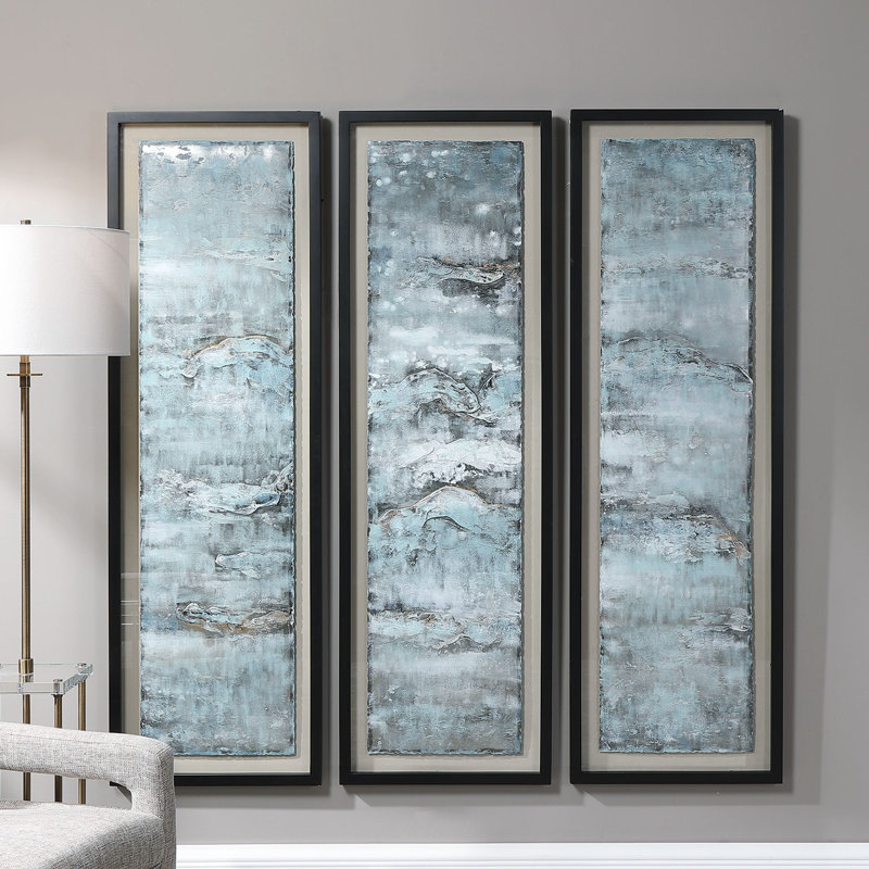 Grace " Ocean Swell " 3 - Pieces Painting Print