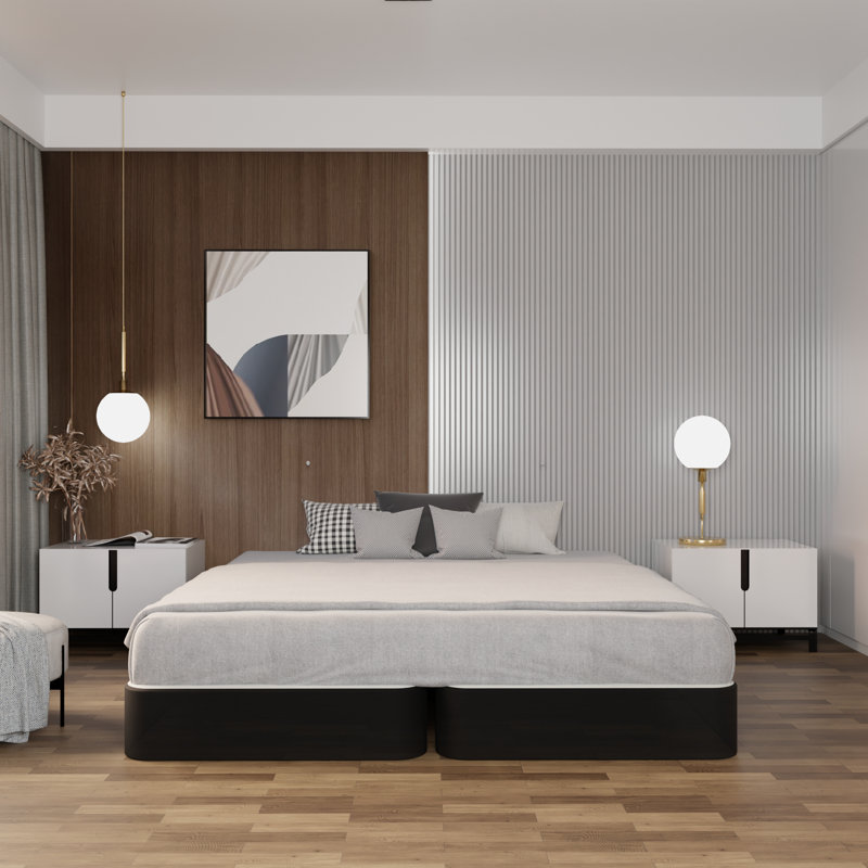 Sommier tapissier / base en bois fendu pour support de matelas, entièrement assemblé, Profil standard (8 po)