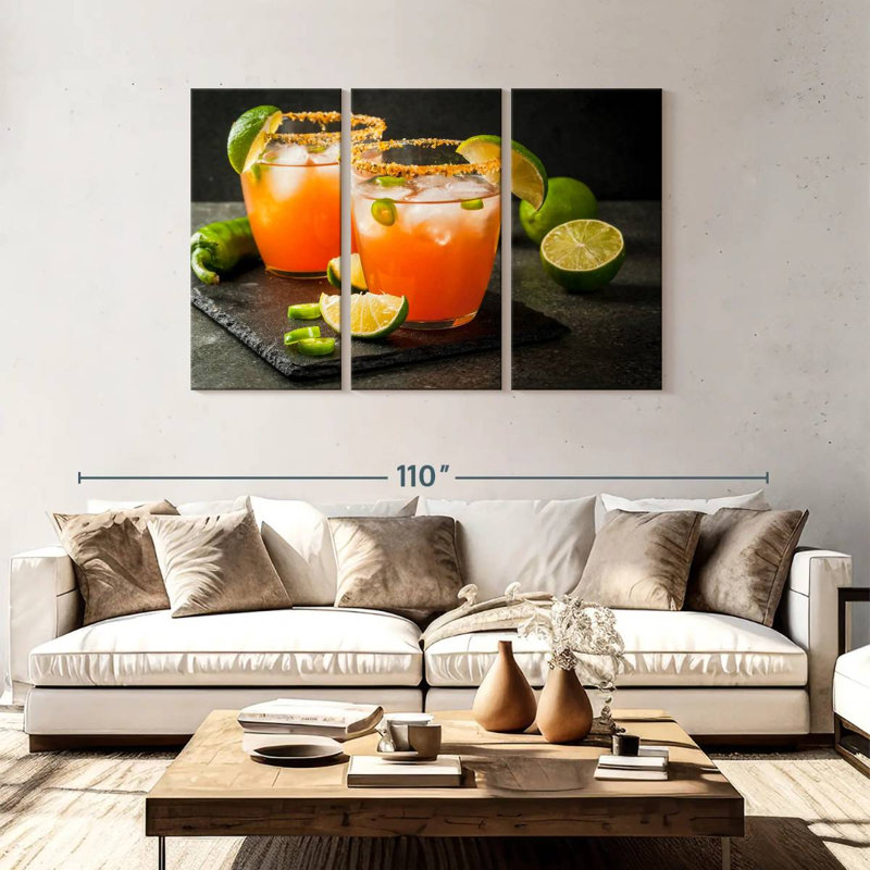 Yarlin épicé Michelada cocktails, H 48 po x l 74 po