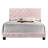 Chic Pink Transitional Full Bed