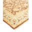 Tapis bleu clair, brun et beige nouvel âge en laine nouée à la main de conception unique 3 pi 1 po x 5 pi 4 po Kendrich