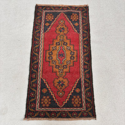 Tapis décoratif en laine 21,3 x 41,3 pouces