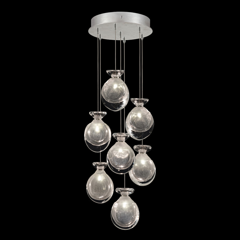 Essence 7 - Light Pendant, Clear, Silver