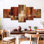 Castanets On Canvas 5 Pieces Set