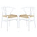 Gunnhildur Solid Wood Slat Back Stacking Arm Chair