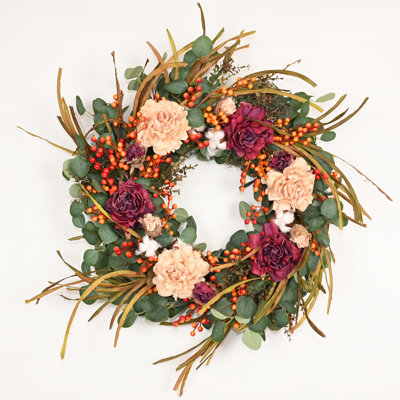 Couronne florale 26 po pour la porte de l'Action de grâce