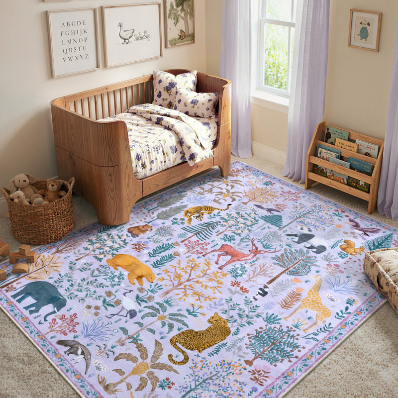 Tapis lavable pour salon moderne Goldene, Rectangle 5 pi x 7 pi