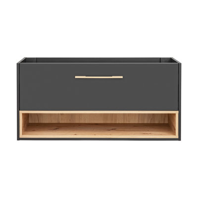 Ferdinanda 120cm Single Bathroom Vanity Base Only in Grey