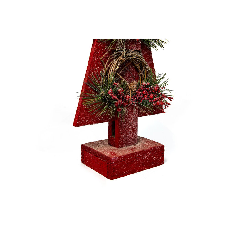 No Holiday Shaped Ornament, Red, 31 cm x 17.5cm x 6cm