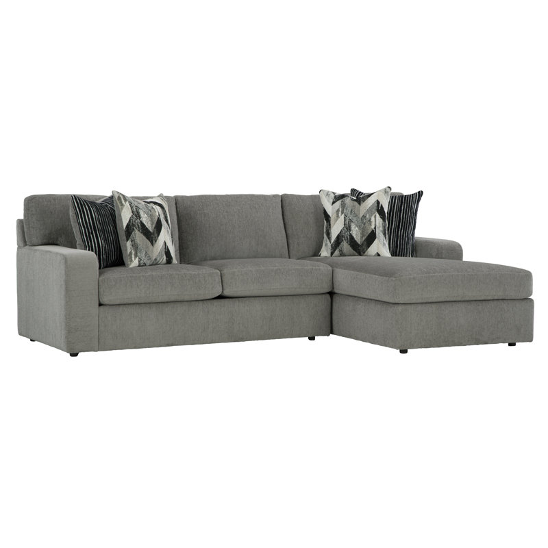 Aaronley 2 - Piece Upholstered Chaise Sectional, Gray