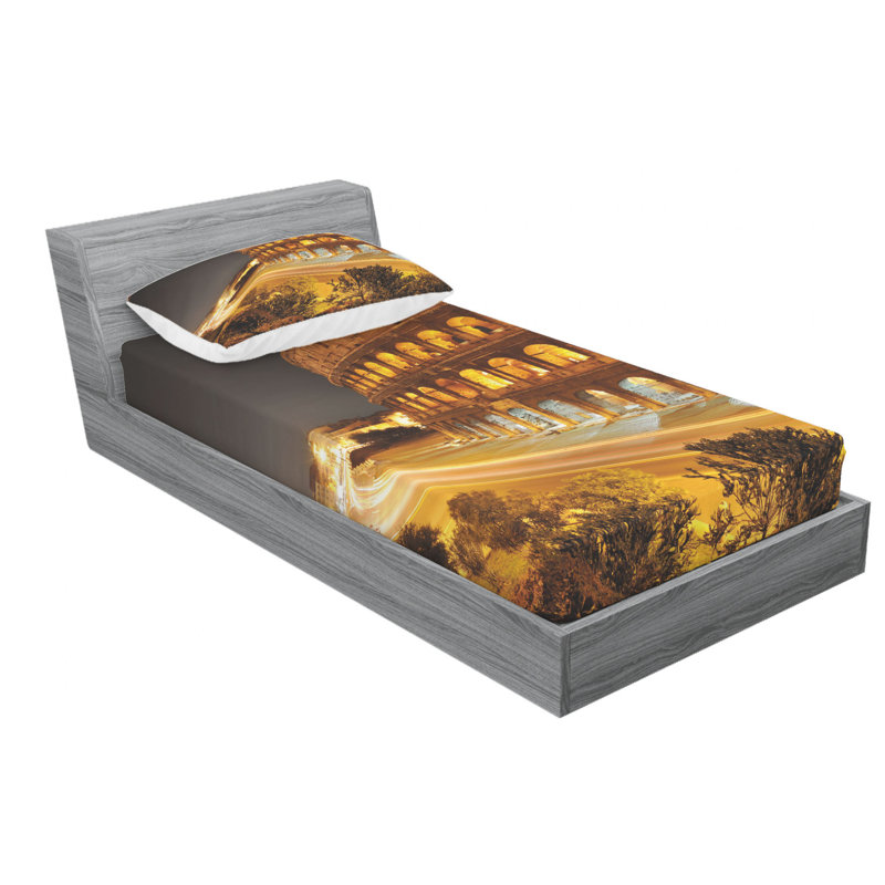 Microfiber Sheet Set, Twin Sheet Set with Fitted Sheet