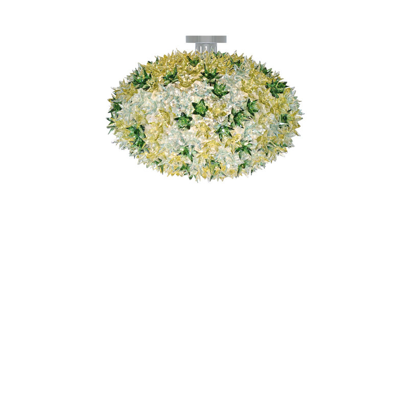 Bloom 1 - Light Semi Flush Mount, Transparent Mint