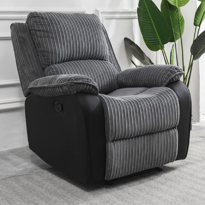 Anding Manual Recliner Sofa Chair, Power - Push Button