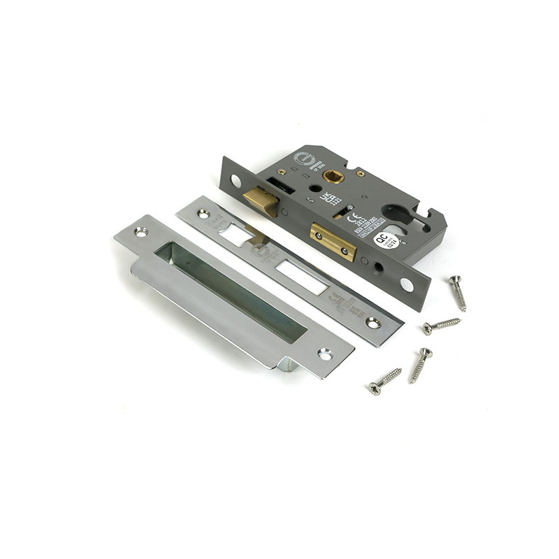 Euro Profile Sash Lock, Polished Chrome