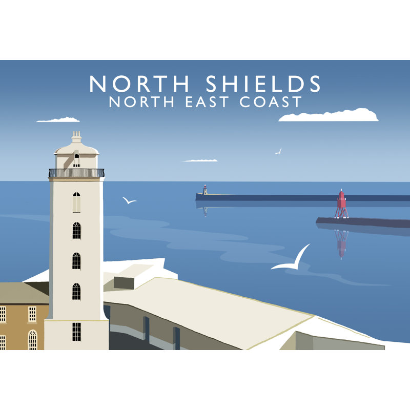 North Shields by Richard O'Neil - Print, No Frame, 30 cm H x 40 cm W x 1 cm D