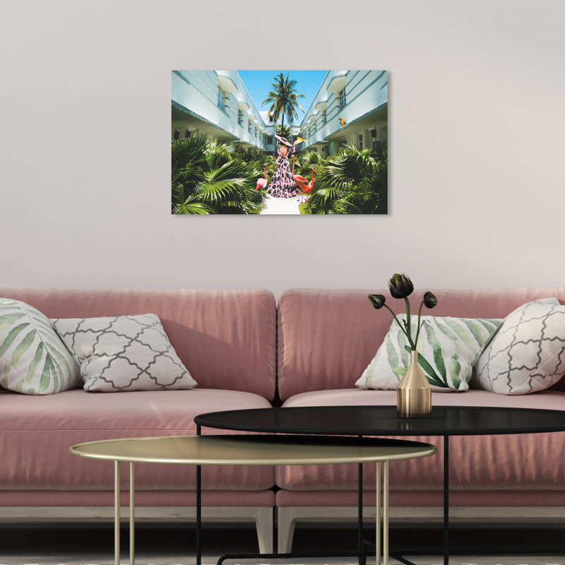 Miami déco - Photographie sur toile, H 10 po x l 15 po, Toile tendue