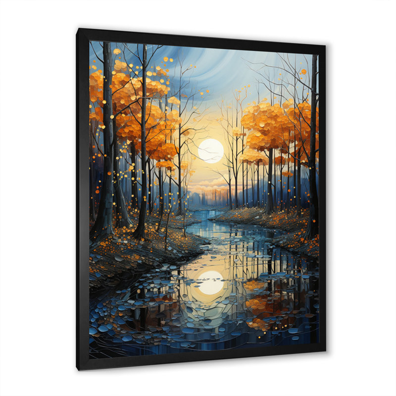 River Azure Bold III - impression, Cadre photo noir, H 20 po x l 12 po x P 1 po