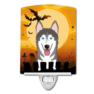 Halloween Basset Hound Ceramic Night Light