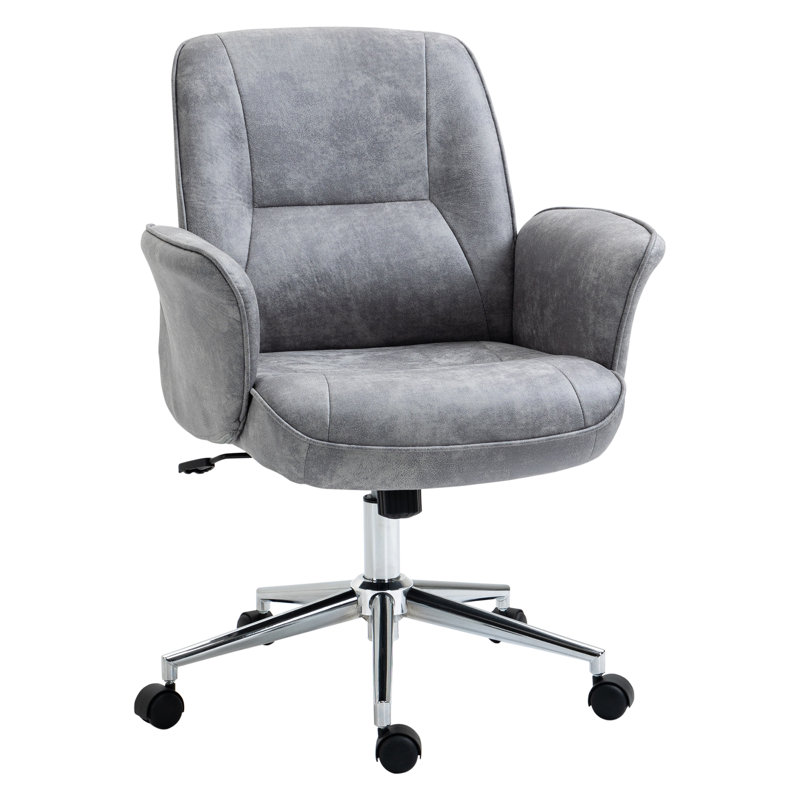 Lolarose Polyester Office Chair, Light Gray