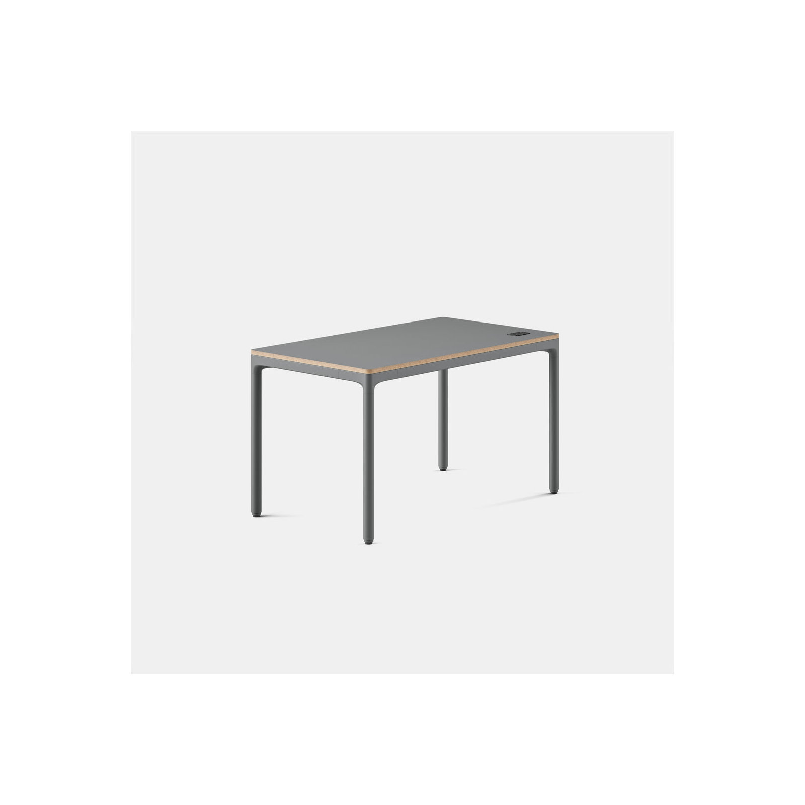 Four Leg Standing Desk, 44.6" H x 48" W x 27" D, Carbon, Carbon