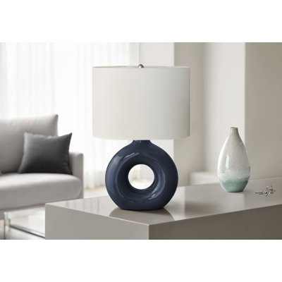 Lighting, 24"h, Table Lamp, Ceramic, Ivory / Cream Shade, Contemporary, Modern