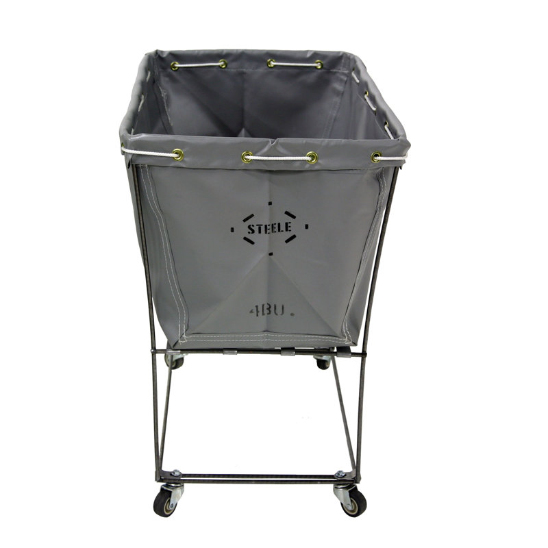 Canvas Rolling Laundry Basket, 2"