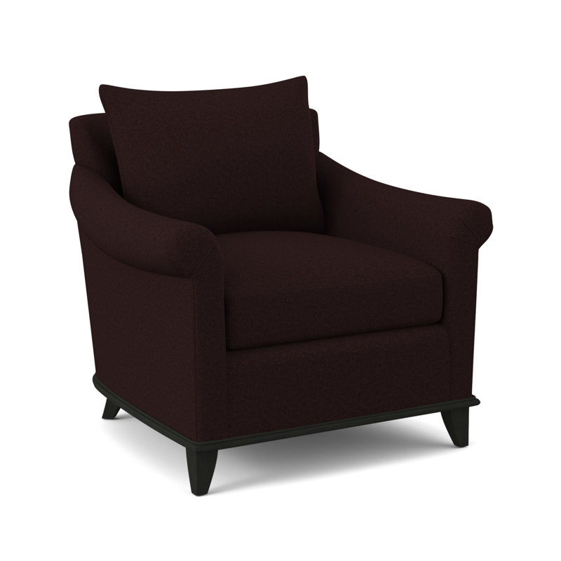 Drake Upholstered Armchair, Espresso, Margaret Mahogany