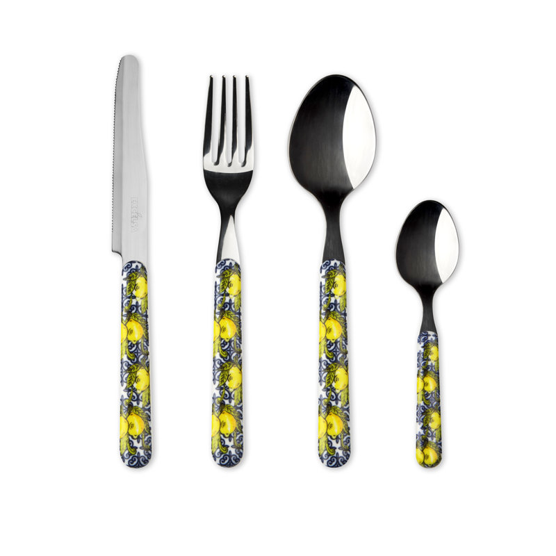 Amalfi 24 Piece Stainless Steel Cutlery Set, Service For 6