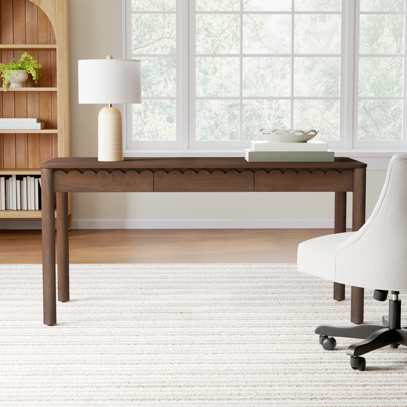 Lola Solid Wood Base Writing Desk