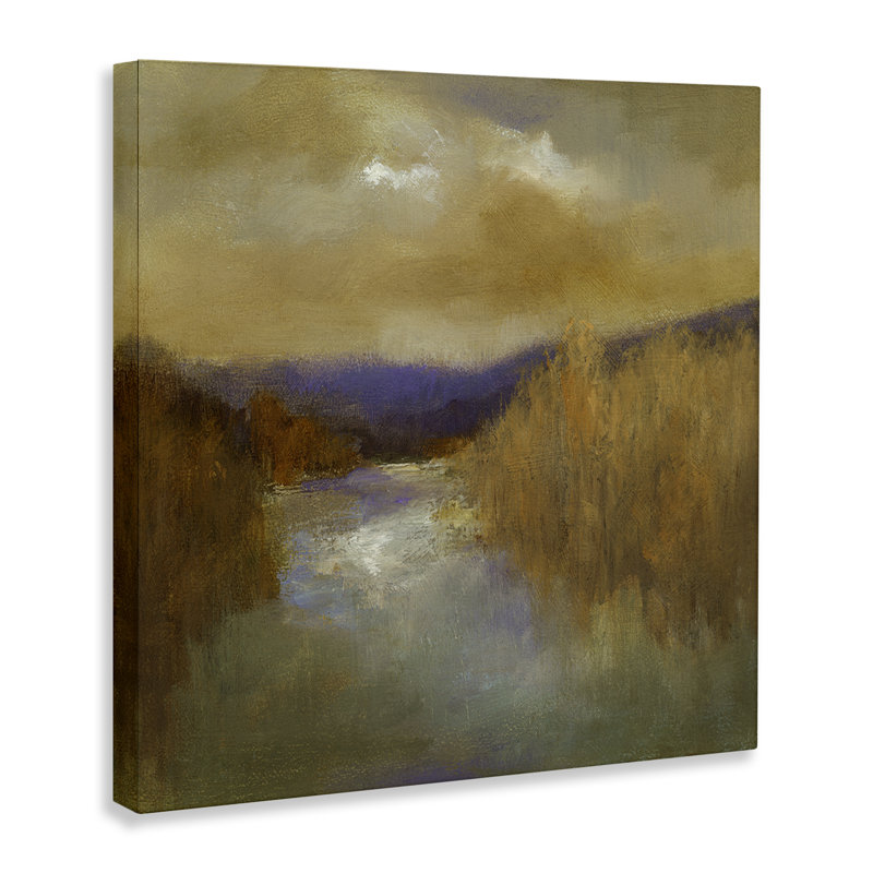 Art mural sur toile Moody Shadowed River par Sheila Finch, H 17 po x l 17 po